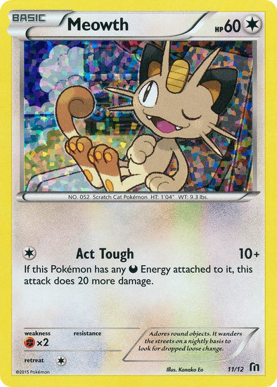 Meowth - 11/12 - McDonald's Holo - Promo available at 401 Games Canada