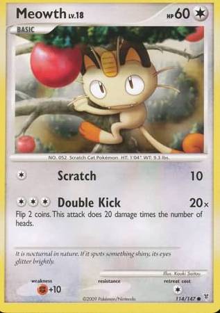 Meowth - 114/147 - Common available at 401 Games Canada