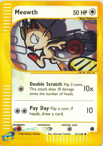 Meowth - 121/165 - Common - Reverse Holo available at 401 Games Canada