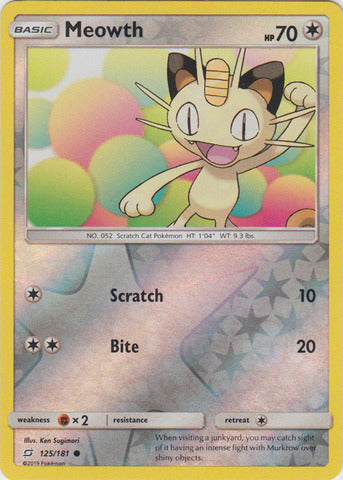 Meowth - 125/181 - Common - Reverse Holo available at 401 Games Canada