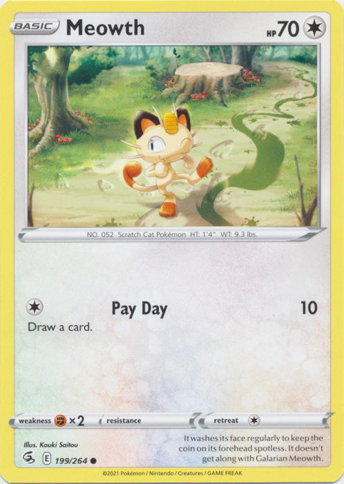 Meowth - 199/264 - Common available at 401 Games Canada