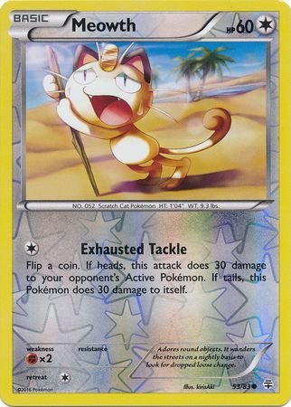 Meowth - 53/83 - Common - Reverse Holo available at 401 Games Canada