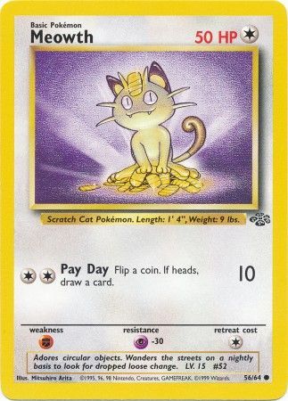 Meowth - 56/64 - Common - Unlimited available at 401 Games Canada