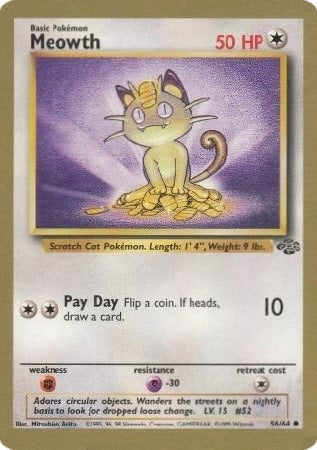 Meowth - 56/64 - Promo (Gold Bordered) available at 401 Games Canada