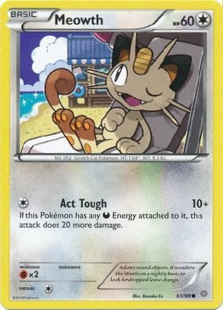 Meowth - 61/98 - Common available at 401 Games Canada