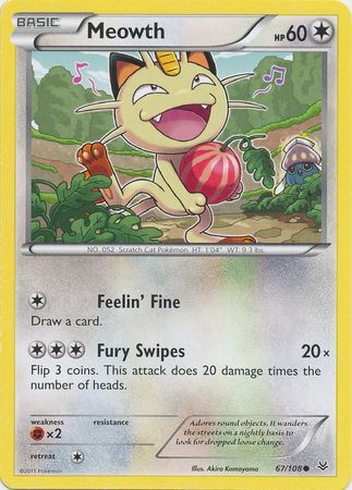 Meowth - 67/108 - Common available at 401 Games Canada