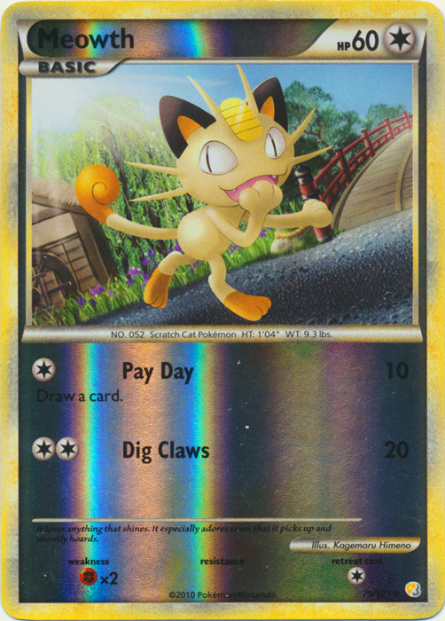 Meowth - 75/123 - Common - Reverse Holo available at 401 Games Canada