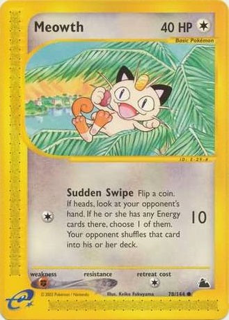 Meowth - 78/144 - Common available at 401 Games Canada