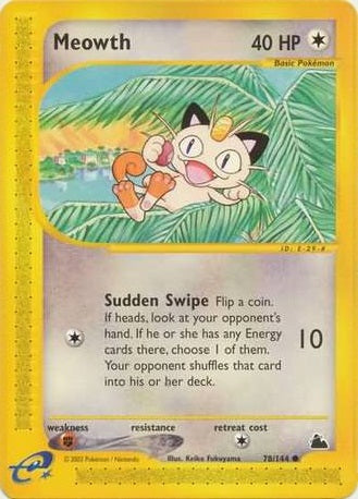 Meowth - 78/144 - Common available at 401 Games Canada