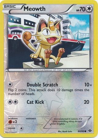 Meowth - 80/99 - Common - Reverse Holo available at 401 Games Canada