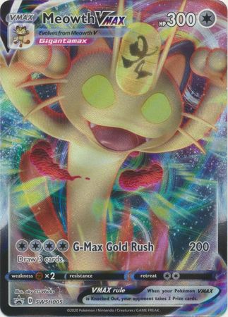 Meowth VMAX - SWSH005 - Promo available at 401 Games Canada