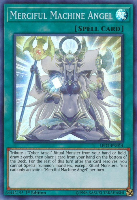 Merciful Machine Angel - LED4-EN014 - Super Rare - 1st Edition available at 401 Games Canada