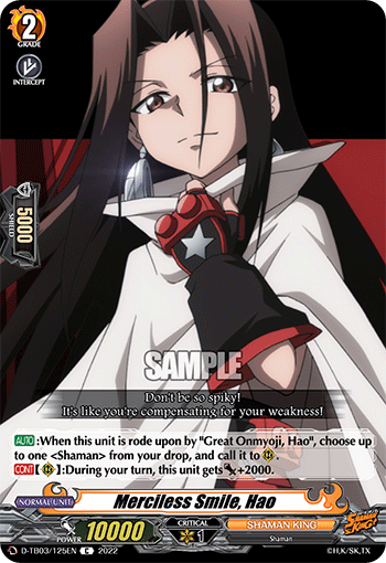 Merciless Smile, Hao - D-TB03/125 - Common available at 401 Games Canada