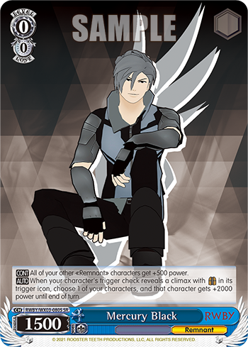 Mercury Black - RWBY/WX03-E080S - Super Rare available at 401 Games Canada