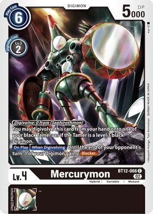 Mercurymon - BT12-066 - Common available at 401 Games Canada