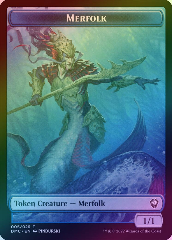 Saproling // Merfolk Token (Foil) (TDMU)