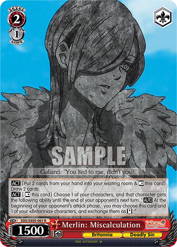 Merlin: Miscalculation - SDS/SX05-E061 - Rare available at 401 Games Canada