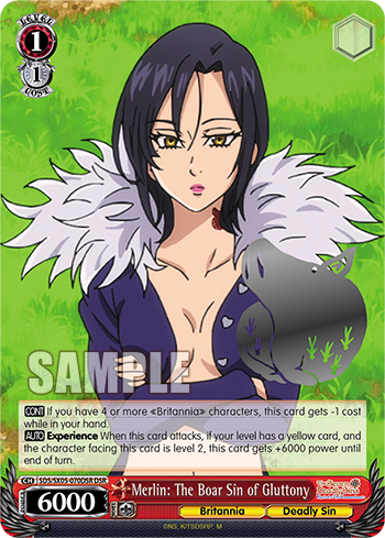 Merlin: The Boar Sin of Gluttony - SDS/SX05-E070DSR - Deadly Sin Rare available at 401 Games Canada