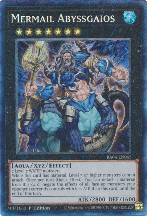 Mermail Abyssgaios (PCR) - RA04-EN065 - Prismatic Collector's Rare - 1st Edition