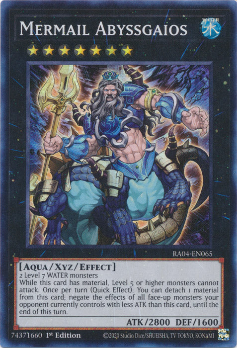 Mermail Abyssgaios - RA04-EN065 - Super Rare - 1st Edition