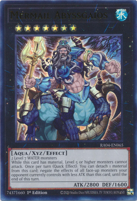 Mermail Abyssgaios (UR) - RA04-EN065 - Ultra Rare - 1st Edition