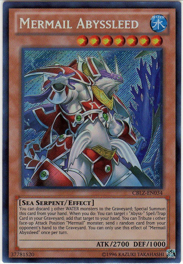 Mermail Abyssleed - CBLZ-EN034 - Secret Rare - Unlimited available at 401 Games Canada