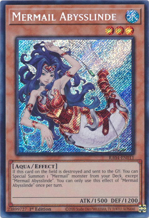 Mermail Abysslinde (Secret Rare) - RA04-EN011 - Secret Rare - 1st Edition