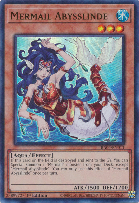 Mermail Abysslinde (UR) - RA04-EN011 - Ultra Rare - 1st Edition