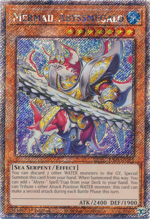 Mermail Abyssmegalo (Platinum Secret Rare) - RA04-EN191 - Platinum Secret Rare - 1st Edition
