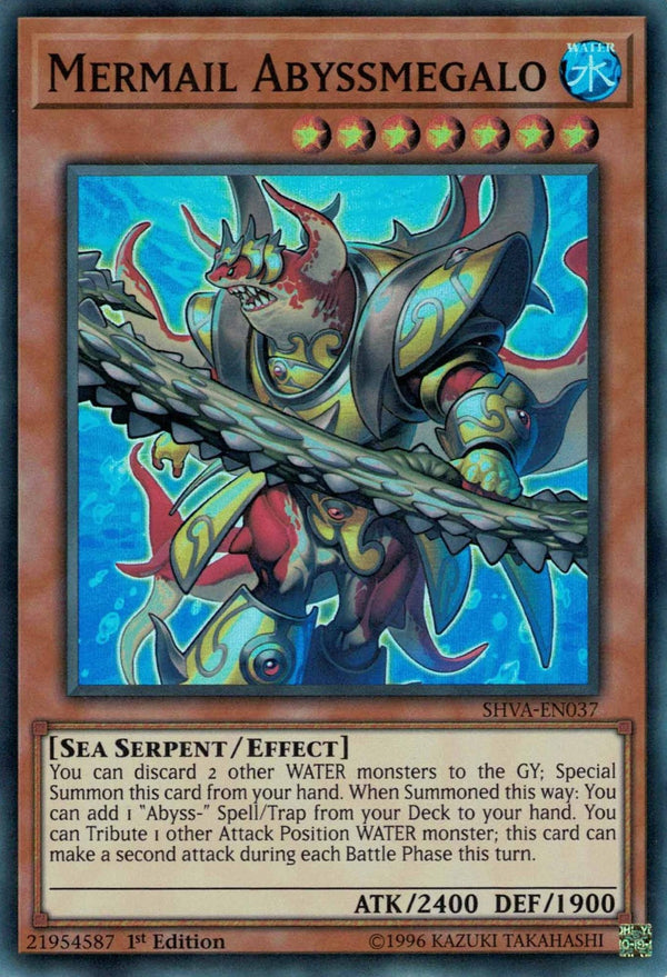 Mermail Abyssmegalo - SHVA-EN037 - Super Rare - 1st Edition available at 401 Games Canada