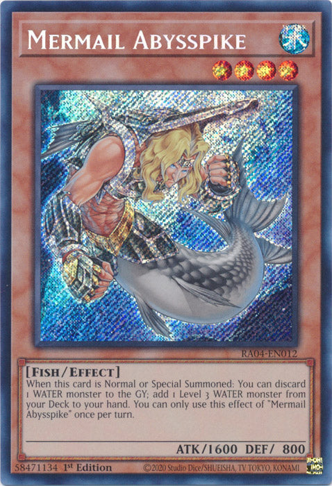 Mermail Abysspike (Secret Rare) - RA04-EN012 - Secret Rare - 1st Edition