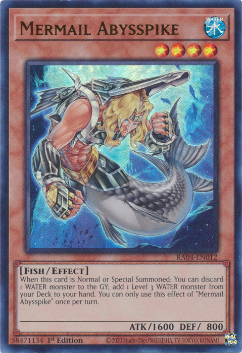 Mermail Abysspike (UR) - RA04-EN012 - Ultra Rare - 1st Edition