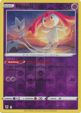 Mesprit - 066/189 - Holo Rare - Reverse Holo available at 401 Games Canada