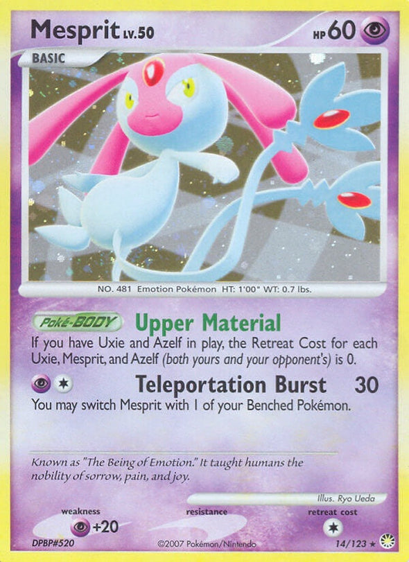 Mesprit - 14/123 - Holo Rare available at 401 Games Canada