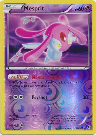 Mesprit - 37/101 - Holo Rare - Reverse Holo available at 401 Games Canada