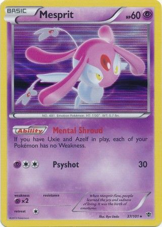 Mesprit - 37/101 - Holo Rare available at 401 Games Canada