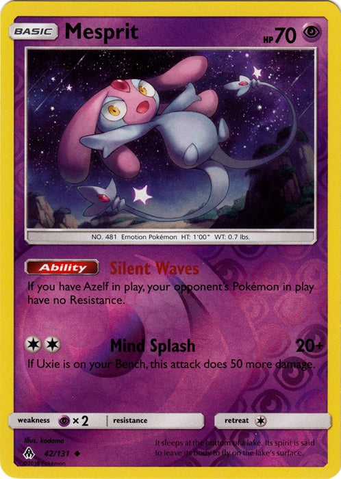 Mesprit - 42/131 - Uncommon - Reverse Holo available at 401 Games Canada