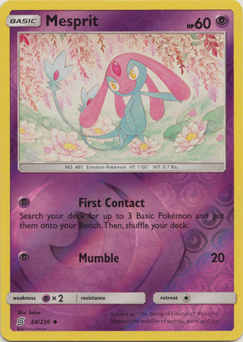 Mesprit - 84/236 - Uncommon - Reverse Holo available at 401 Games Canada