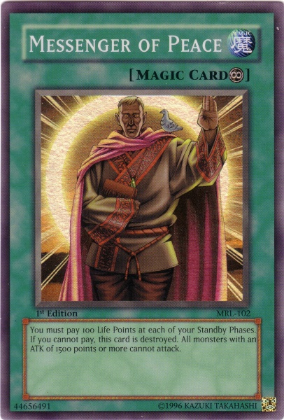 Messenger of Peace - MRL-102 - Super Rare - 1st Edition available at 401 Games Canada
