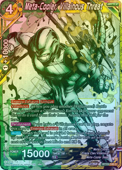 Meta-Cooler, Villainous Threat - BT19-146 - Common (Foil) available at 401 Games Canada