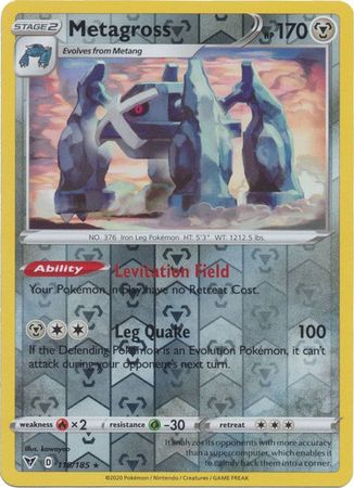 Metagross - 118/185 - Rare - Reverse Holo available at 401 Games Canada