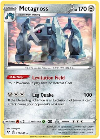 Metagross - 118/185 - Rare available at 401 Games Canada