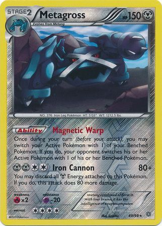 Metagross - 49/98 - Rare - Reverse Holo available at 401 Games Canada