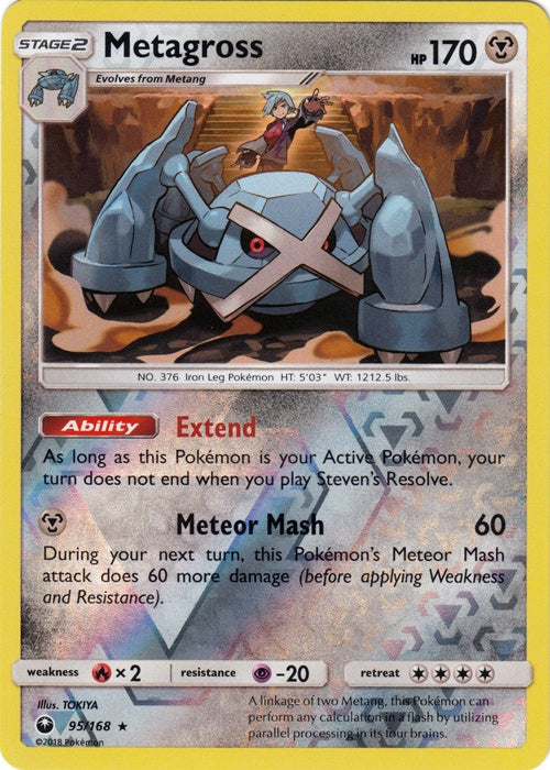 Metagross - 95/168 - Holo Rare - Reverse Holo available at 401 Games Canada