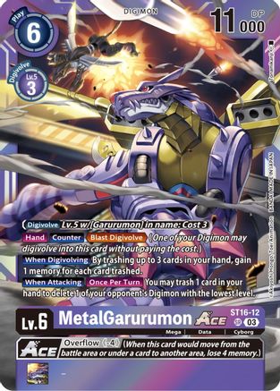 MetalGarurumon Ace (Box Topper) - ST16-12 - Super Rare available at 401 Games Canada