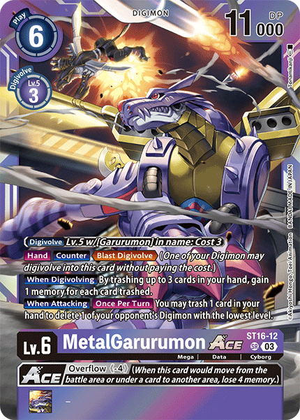 MetalGarurumon Ace - ST16-12 - Super Rare available at 401 Games Canada