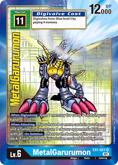 MetalGarurumon (Alternate Art) - EX1-021 - Super Rare available at 401 Games Canada