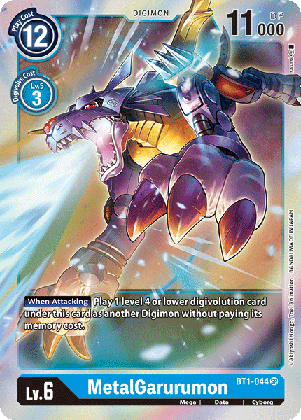 MetalGarurumon - BT1-044 - Super Rare available at 401 Games Canada