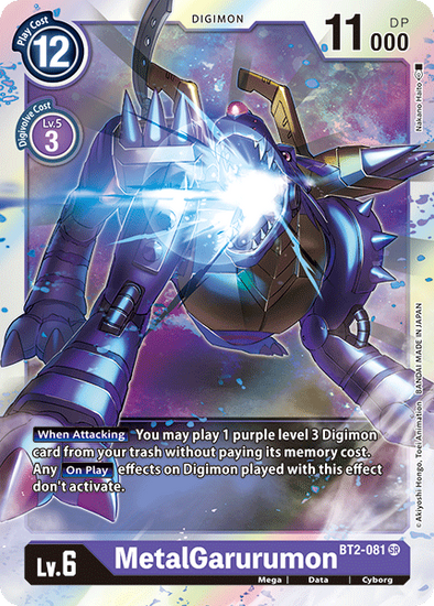 MetalGarurumon - BT2-081 - Super Rare available at 401 Games Canada