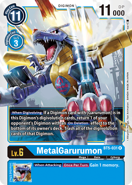 MetalGarurumon - BT5-031 - Rare available at 401 Games Canada